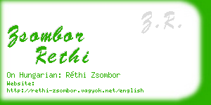 zsombor rethi business card