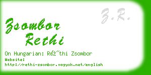 zsombor rethi business card